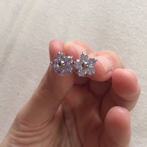 Flower Cubic zirconium Earrings!